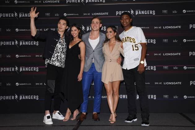 March 15, 2017 - Mexico City, Mexico - Ludi Lin, Naomi Scott, Dacree Montgomery, Becky G, RJ Cyler poses to photographers during the Power Rangers film press conference at St. Regis Hotel on March 15, 2017 in Mexico City, Mexico Mexico City Mexico  - ZUMAn230 20170315_zaa_n230_299 Copyright: xCarlosxTischlerx