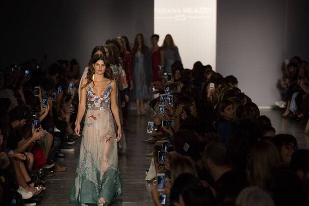 March 15, 2017 - Sao Paulo, Sao Paulo, Brazil - The Top Model ISABELI FONTANA parades for the brand Fabiana Milazzo, during the Sao Paulo Fashion Week, N43 winter 2017 edition, in Sao Paulo, Brazil. Sao Paulo Brazil - ZUMAl146 20170315_zaf_l146_053 Copyright: xPauloxLopesx