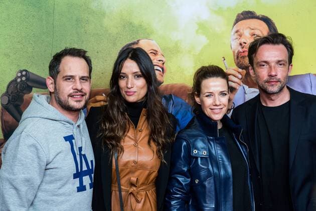 15.03.2017, Dettelbach, Mainfrankenplatz, Cineworld, Filmpremiere Lommbock, Foto: v.l.n.r. Moritz bleibtreu, Melanie Winiger, Alexandra Neldel, Lucas Gregorowicz Copyright: HMBxMedia xLukasxSeufert