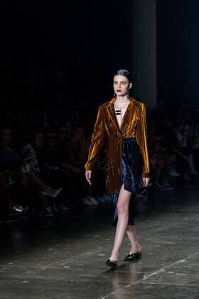 March 15, 2017 - Sao Paulo, Sao Paulo, Brazil - Model presents creation by Apartamento 03, during the Sao Paulo Fashion Week, N43 winter 2017 edition, in Sao Paulo, Brazil. Sao Paulo Brazil - ZUMAl146 20170315_zaf_l146_033 Copyright: xPauloxLopesx