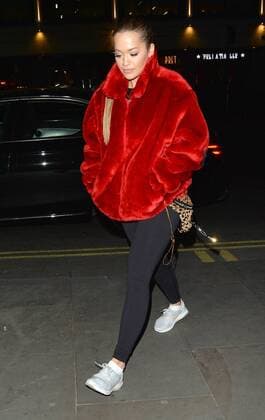British singer-songwriter Rita Ora is pictured leaving a music studio in West London. MARCH 15th 2017  LTNx17568