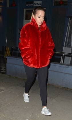 British singer-songwriter Rita Ora is pictured leaving a music studio in West London. MARCH 15th 2017  LTNx17568