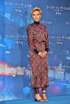 Actress Scarlett Johansson attends a press conference for the film Ghost in the shell in Tokyo, Japan on March 16, 2017.  TKP2017031604 KEIZOxMORI