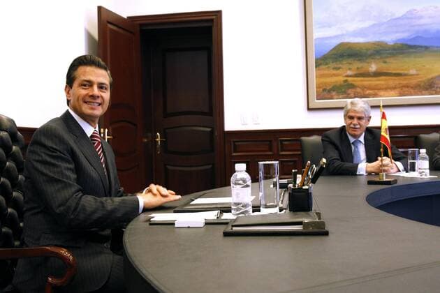 Mexico s President Enrique Pena Nieto (L) and Spain s Foreign Minister Alfonso Dastis (R) meet at the official residence Los Pinos in Mexico City, Mexico, 16 March 2017. Dastis arrived in Mexico for an official visit after having to delay his depature fom Peru, where he spent the first part of his Latin American tour. DASTIS MEETS MEXICO S PRESIDENT ENRIQUE PENA NIETO !ACHTUNG: NUR REDAKTIONELLE NUTZUNG!  Copyright: xJorgexNúnezx MEX005 20170316-636253040399466040