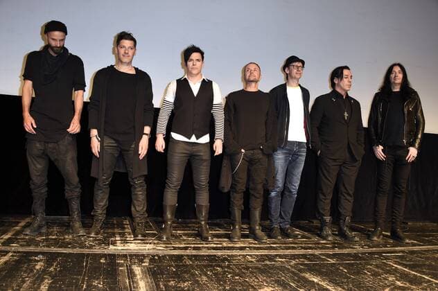 Rammstein und Jonas Akerlund bei der Premiere des Kinofilms Rammstein: Paris in der Volksbühne. Berlin, 16.03.2017 Foto:xF.xKernx xFuturexImage