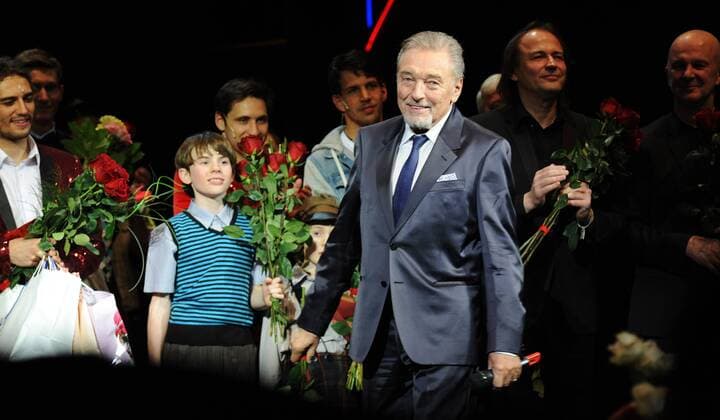 Czech singer Karel Gott attends the premiere of musical The Time of Roses , based on famous songs from his repertoire, in Karlin Theatre in Prague, Czech Republic, on Thursday, March 16, 2017. Gott himself will not play in the musical, but he works as its supervisor. (CTKxPhoto VeronikaxSimkova) CTKPhotoF201703161865701 