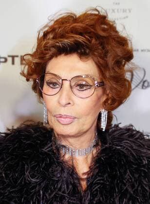 MOSCOW, RUSSIA - MARCH 18, 2017: Italian actress Sophia Loren seen ahead of a ceremony to present BraVo international music awards at the Bolshoi Theatre. Mikhail Japaridze TASS  TS044C24