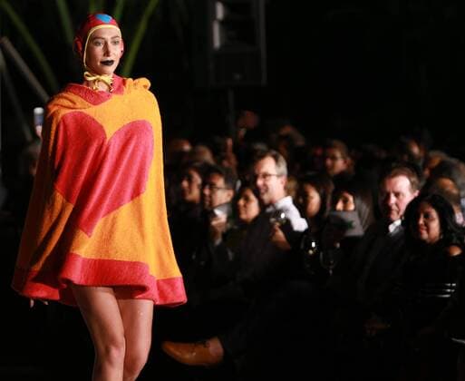 March 18, 2017 - Colombo, Sri Lanka - A model presents a creation by fashion designer Agatha Ruiz De La Prada at the Colombo fashion week on March 18, 2017 Colombo Sri Lanka  - ZUMAn230 20170318_zaa_n230_452 Copyright: xTharakaxBasnayakax