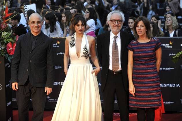 Pablo Berger, Maria Botto, Emilio Martinez Lazaro und Alejandra Trelles bei der Premiere von El Bar auf dem 20. Malaga Film Festival Festival de Malaga Cine en Espanol 2017 im Cervantes Theater. Malaga, 17.03.2017 Pablo Berger, Maria Botto, Emilio Martinez Lazaro, Alejandra Trelles  Foto:xDyDxFotografosx xFuturexImage