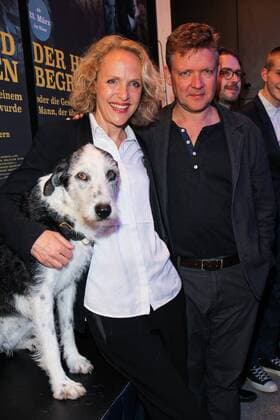 Filmhund, Juliane Koehler, Justus von Dohnanyi, Filmpremiere Der Hund Begraben im Rio Filmpalast in Muenchen am 20.03.2017