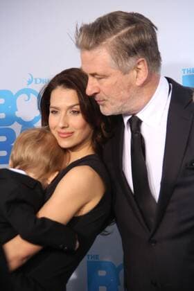 March 20, 2017 - New York, New York, U.S. - ALEC BALDWIN, HILARIA BADWIN, RAFAEL THOMAS BALDWIN attend the Boss Baby Premiere.AMC Loew s Lincoln Square,NYC.March 20, 2017.Photos by , Photos Inc.2017 New York U.S. - ZUMAms4_ 20170320_zaf_ms4_007 Copyright: xSoniaxMoskowitzx