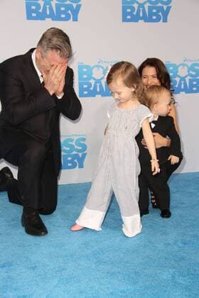 March 20, 2017 - New York, New York, U.S. - ALEC BALDWIN, HILARIA BADWIN, CARMEN GABRIELA BALDWIN, RAFAEL THOMAS BALDWIN attend the Boss Baby Premiere.AMC Loew s Lincoln Square,NYC.March 20, 2017.Photos by , Photos Inc.2017 New York U.S. - ZUMAms4_ 20170320_zaf_ms4_009 Copyright: xSoniaxMoskowitzx