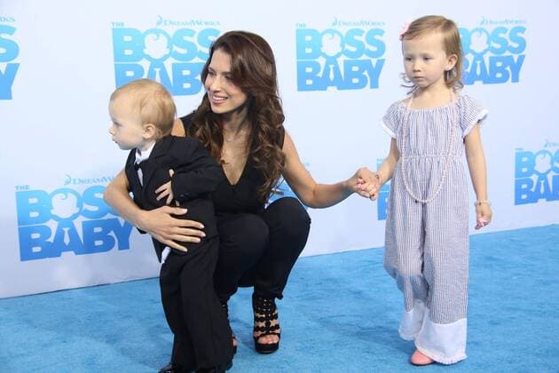 March 20, 2017 - New York, New York, U.S. - HILARIA BALDWIN, RAFAEL THOMAS BALDWIN, CARMEN GABRIELA BALDWIN attend the Boss Baby Premiere.AMC Loew s Lincoln Square,NYC.March 20, 2017.Photos by , Photos Inc.2017 New York U.S. - ZUMAms4_ 20170320_zaf_ms4_023 Copyright: xSoniaxMoskowitzx