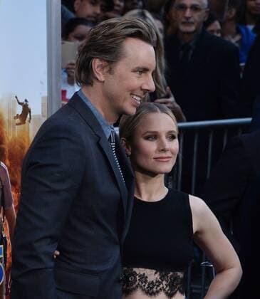 Cast members Dax Shepard and Kristen Bell attend the premiere of the motion picture comedy CHIPS at TCL Chinese Theatre in the Hollywood section of Los Angeles on March 20, 2017. Storyline: A rookie officer is teamed with a hardened pro at the California Highway Patrol, though the newbie soon learns his partner is really an undercover Fed investigating a heist that may involved some crooked cops.  LAP2017032023 JIMxRUYMEN