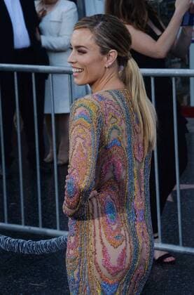 Cast member Jessica McNamee attends the premiere of the motion picture comedy CHIPS at TCL Chinese Theatre in the Hollywood section of Los Angeles on March 20, 2017. Storyline: A rookie officer is teamed with a hardened pro at the California Highway Patrol, though the newbie soon learns his partner is really an undercover Fed investigating a heist that may involved some crooked cops.  LAP2017032045 JIMxRUYMEN