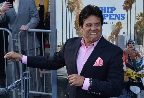 Actor Erik Estrada attends the premiere of the motion picture comedy CHIPS at TCL Chinese Theatre in the Hollywood section of Los Angeles on March 20, 2017. Storyline: A rookie officer is teamed with a hardened pro at the California Highway Patrol, though the newbie soon learns his partner is really an undercover Fed investigating a heist that may involved some crooked cops.  LAP2017032051 JIMxRUYMEN