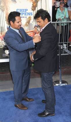 March 20, 2017 - Los Angeles, California, United States - March 20th 2017 - Los Angeles California USA - Actor MICHAEL PENA, Actor ERIK ESTRADA at the CHIPS Premiere held at the TCL ChineseTheater, Hollywood CA Los Angeles United States - ZUMAf05_ 20170320_zaf_f05_063 Copyright: xPaulxFentonx