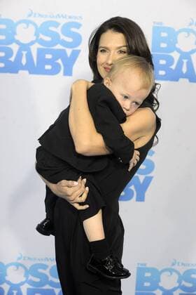 Hilaria Baldwin mit Sohn Rafael Thomas Baldwin bei der Premiere des Kinofilms The Boss Baby im AMC Loews Lincoln Square. New York, 20.03.2017 Foto:xD.xVanxTinex xFuturexImage