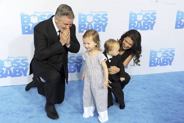 Entertainment Bilder der Woche Themen der Woche Alec Baldwin mit Tochter Carmen Gabriela Baldwin, Sohn Rafael Thomas Baldwin und Gattin Hilaria Baldwin bei der Premiere des Kinofilms The Boss Baby im AMC Loews Lincoln Square. New York, 20.03.2017 Foto:xD.xVanxTinex xFuturexImage