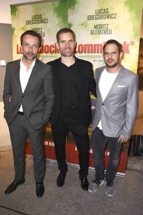 Lucas Gregorowicz, Christian Zübert und Moritz Bleibtreu beim Preview des Kinofilms Lommbock im Arri-Kino. München, 21.03.2017 Foto:xP.xSchönbergerx xFuturexImage