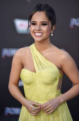 Becky G attends the Power Rangers premiere at the Westwood Village Theatre in Los Angeles on March 22, 2017.  LAP20170322802 CHRISTINExCHEW