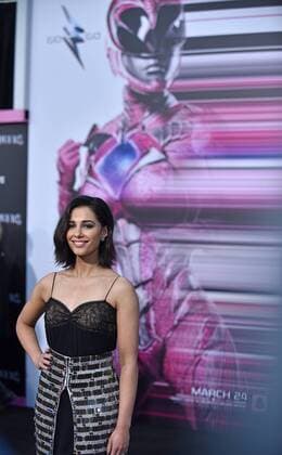 Naomi Scott attends the Power Rangers premiere at the Westwood Village Theatre in Los Angeles on March 22, 2017.  LAP20170322809 CHRISTINExCHEW