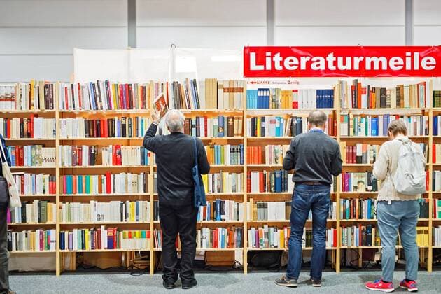 Leipziger Buchmesse 2017. Messebesucher auf der Leipziger Buchmesse am 23.03.2017