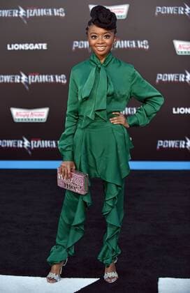 Skai Jackson attends the Power Rangers premiere at the Westwood Village Theatre in Los Angeles on March 22, 2017.  LAP20170322838 CHRISTINExCHEW