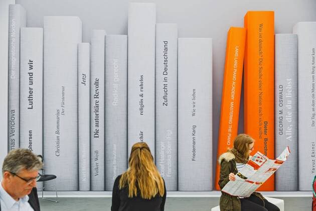 Leipziger Buchmesse 2017. Messebesucher auf der Leipziger Buchmesse am 23.03.2017