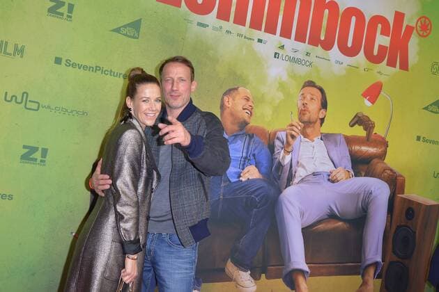 Alexandra Neldel, Wotan Wilke Moering Ankunft zur Kinotour, roter Teppich Premiere LOMMBOCK im Cinestar Sony Center rin Berlin, am 23.03.2017