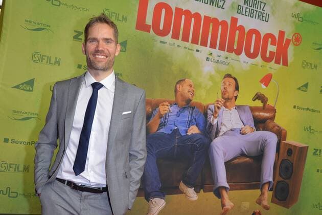 Christian Zuebert Ankunft zur Kinotour, roter Teppich Premiere LOMMBOCK im Cinestar Sony Center rin Berlin, am 23.03.2017