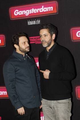 Romain Levy - Manu Payet CELEBRITES : Avant Premiere Gangsterdam - Grand Rex - Paris - 23 03 2017 MichaelBaucher Panoramic 
