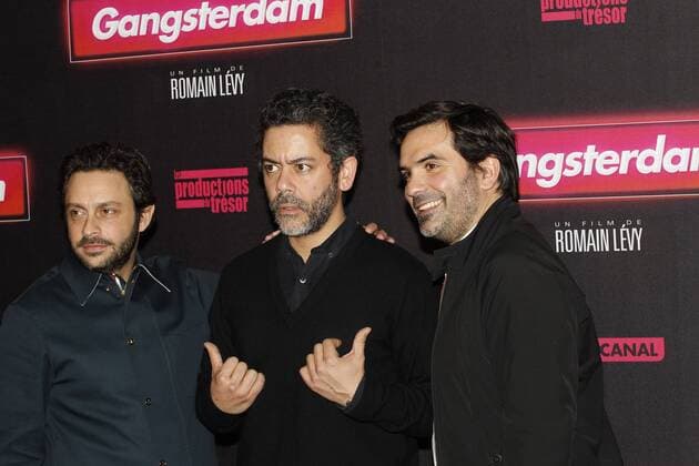 Romain Levy - Manu Payet CELEBRITES : Avant Premiere Gangsterdam - Grand Rex - Paris - 23 03 2017 MichaelBaucher Panoramic 
