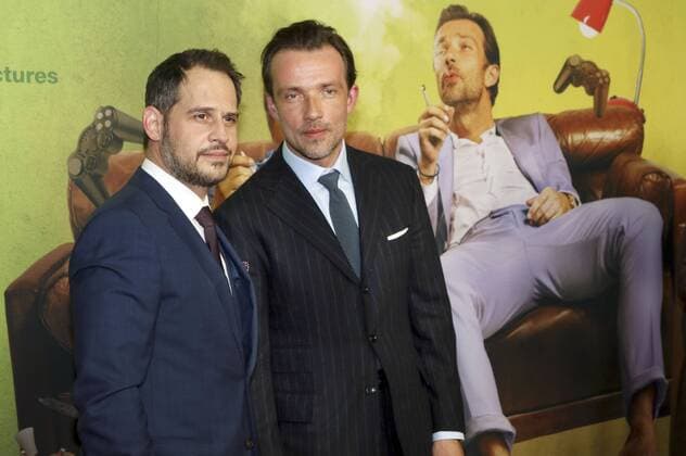 Moritz Bleibtreu und Lucas Gregorowicz bei der Premiere des Kinofilms Lommbock im Cinestar im Sony Center. Berlin, 23.03.2017 Foto:xA.xBuggex xFuturexImage