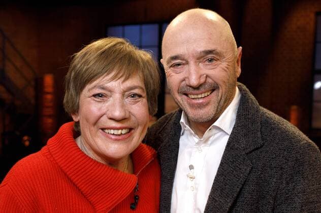 Rosi Mittermaier mit Ehemann Christian Neureuther bei der Aufzeichnung der WDR-Talkshow Kölner Treff im WDR Studio BS 2. Köln, 24.03.2017 Foto:xC.xHardtx xFuturexImage
