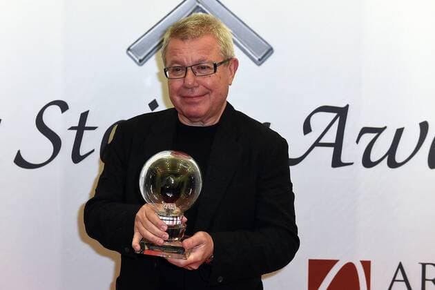 12. Steiger Award am 25.03.2017 in der Zeche Hansemann in Dortmund Daniel Libeskind mit dem Steiger Award xRx