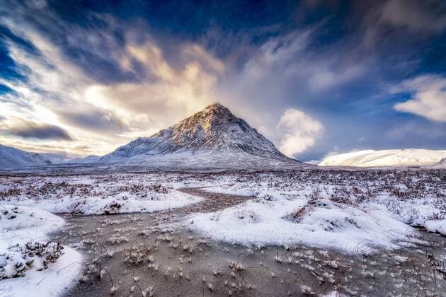 UK, Scotland, Glencoe, Buachaille Etive Mor in winter  SMAF00665