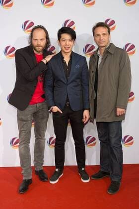 Andreas Leopold Schadt, Yung Ngo und Mathias Herrmann - SAT.1 Premiere Nackt. Das Netz vergisst nie in die Astor Film Lounge in Berlin am 27.03.2017. SAT.1 Premiere NACKT. Das Netz vergisst nie