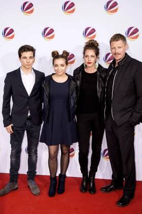 Niklas Nissl, Aleen Jana Kötter, Felicitas Woll und Martin Gruber bei der Premiere des SAT.1 TV-Films Nackt. Das Netz vergisst nie in der Astor Film Lounge. Berlin, 27.03.2017 Foto:xK.xWernerx xFuturexImage