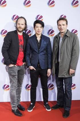 Andreas Leopold Schadt, Yung Ngo und Mathias Herrmann bei der Premiere des SAT.1 TV-Films Nackt. Das Netz vergisst nie in der Astor Film Lounge. Berlin, 27.03.2017 Foto:xB.xKriemannx xFuturexImage