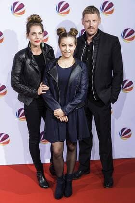 Felicitas Woll, Aleen Jana Kötter und Martin Gruber bei der Premiere des SAT.1 TV-Films Nackt. Das Netz vergisst nie in der Astor Film Lounge. Berlin, 27.03.2017 Foto:xB.xKriemannx xFuturexImage