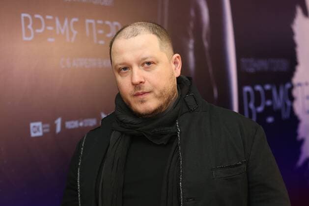 MOSCOW, RUSSIA - MARCH 29, 2017: Russian film director Dmitriy Kiselev attends the Moscow premiere of his drama film First Time about the first ever spacewalk performed by Soviet cosmonaut Alexei Leonov at the KARO 11 Oktyabr Cinema. Anton Novoderezhkin TASS  TS0460A1
