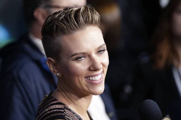 Scarlett Johansson arrives on the red carpet at the Ghost In The Shell New York premiere at AMC Lincoln Square Theater on March 29, 2017 in New York City.  NYP20170329158 JOHNxANGELILLO