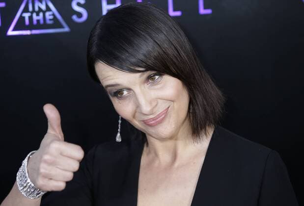 Juliette Binoche arrives on the red carpet at the Ghost In The Shell New York premiere at AMC Lincoln Square Theater on March 29, 2017 in New York City.  NYP20170329134 JOHNxANGELILLO