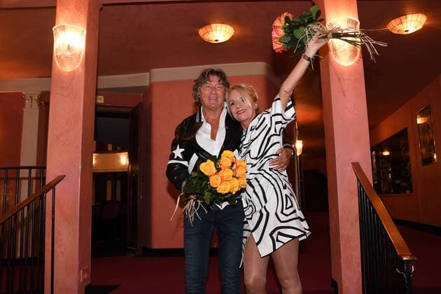 Nora von Collande und Herbert Herrmann Premiere Anderthalb Stunden zu spät Komödie im Bayerischen Hof München 29.03.2017