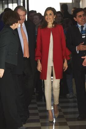 March 30, 2017 - Soria, Castilla Leon, Spain - Queen Letizia of Spain attended the Proclamation of the winner of the 2017 Princess of Girona Foundation Social category at El Hueco Coworking on March 30, 2017 in Soria, Spain Soria Spain  - ZUMAg15_ 20170330_zaf_g15_030 Copyright: xJackxAbuinx