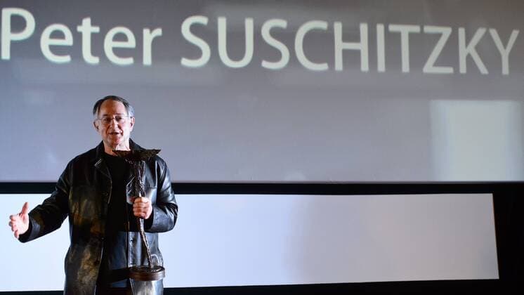 British cinematographer Peter Suschitzky received the Kristian Award for his Contributions to World Cinema at the Prague International Film Festival Febiofest, prior to film The Naked Lunch by David Cronenberg projection, in Prague, Czech Republic, on March 30, 2017. (CTKxPhoto MichalxKamaryt) CTKPhotoP201703300993501  kmt 3