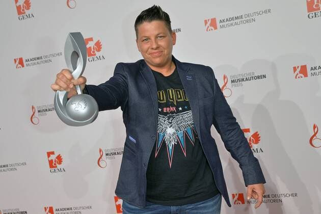 Erfolgreichstes Werk 2016, Die immer lacht, Kerstin Ott Deutscher Musikautorenpreis im Hotel Ritz-Carlton in Berlin, am 30.03.2017