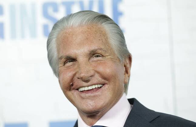George Hamilton arrives on the red carpet at the Going in Style World Premiere at SVA Theatre on March 30, 2017 in New York City.  NYP20170330127 JOHNxANGELILLO