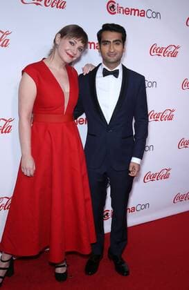 March 30, 2017 - Las Vegas, NV, United States - 30 March 2017 - Las Vegas, NV - Emily Gordon, Kumail Nanjiani. 2017 CinemaCon Big Screen Achievement Awards at Caesar s Palace. Photo Credit: MJT AdMedia Las Vegas United States - ZUMAa123 20170330_zaa_a123_005 Copyright: xMjt Admediax